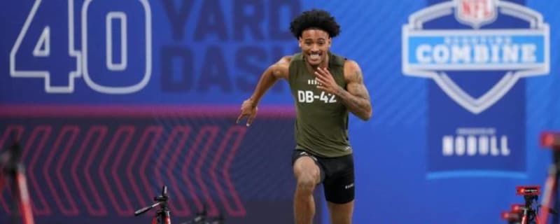 Clemson CB Nate Wiggins Running the 40-Yard Dash in 4.29 at the NFL Combine