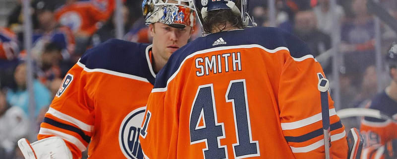 Edmonton Oilers No41 Mike Smith Black 100th Anniversary Jersey