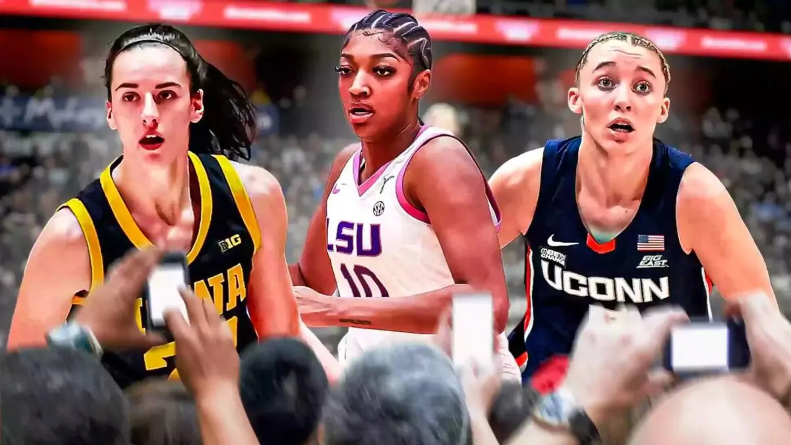 Caitlin Clark, Angel Reese, Paige Bueckers headline midseason Wooden ...