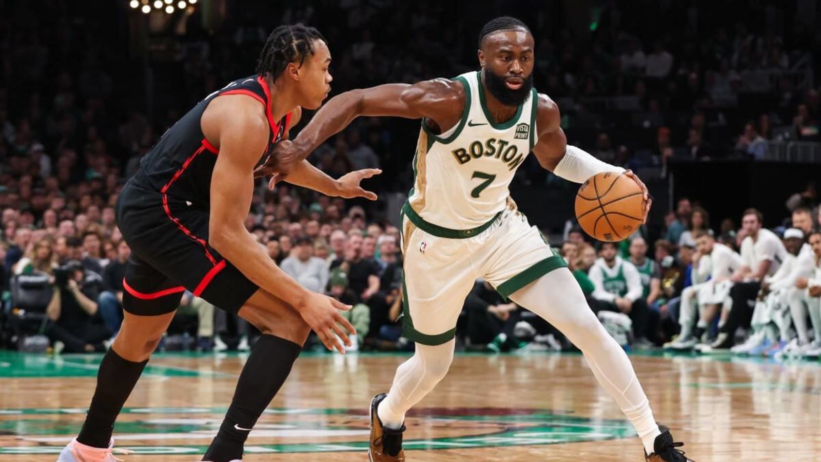 Both the Raptors and the Celtics name their primary starters on...