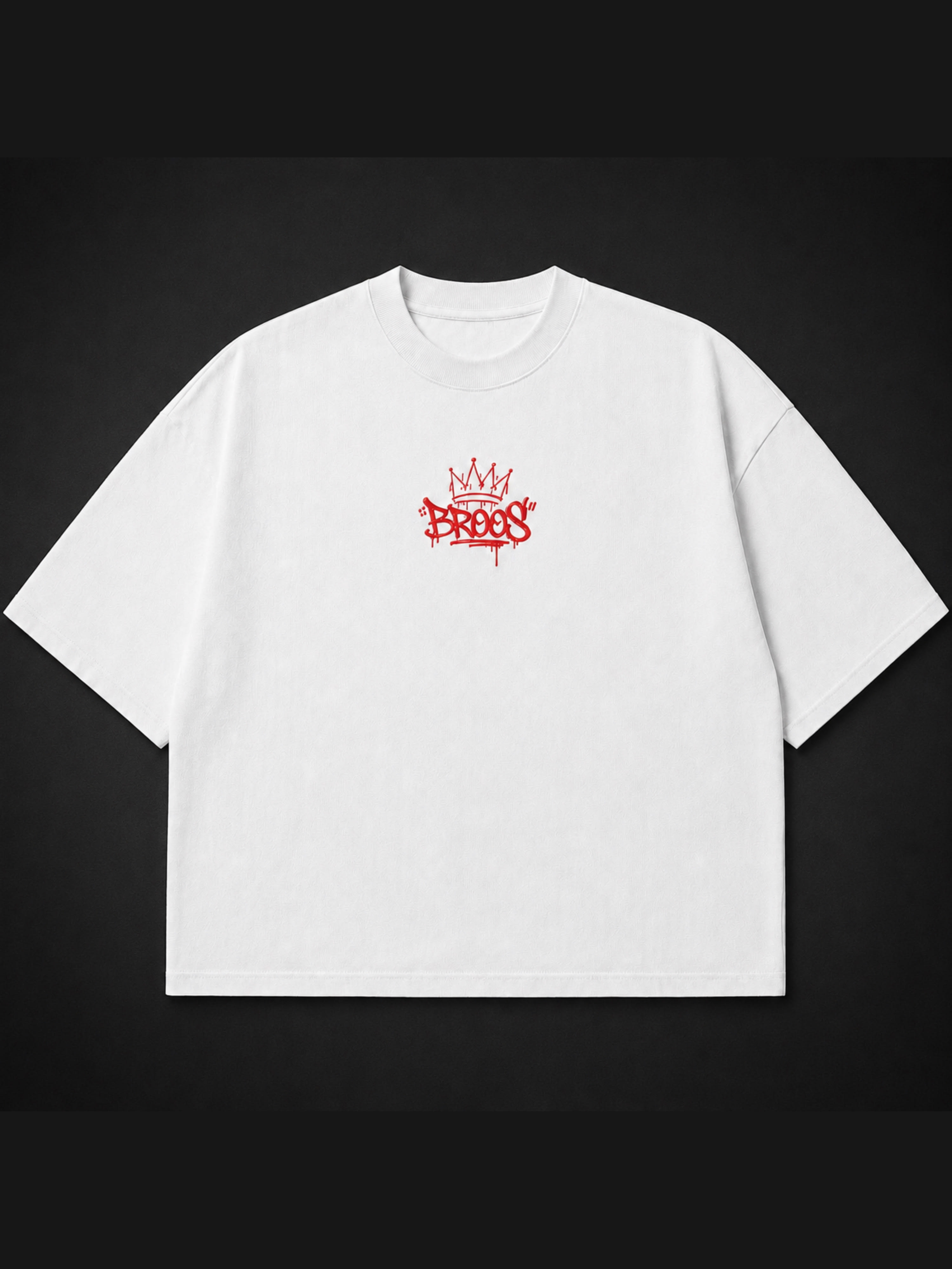 BROOS Embroidered Boxy Tee