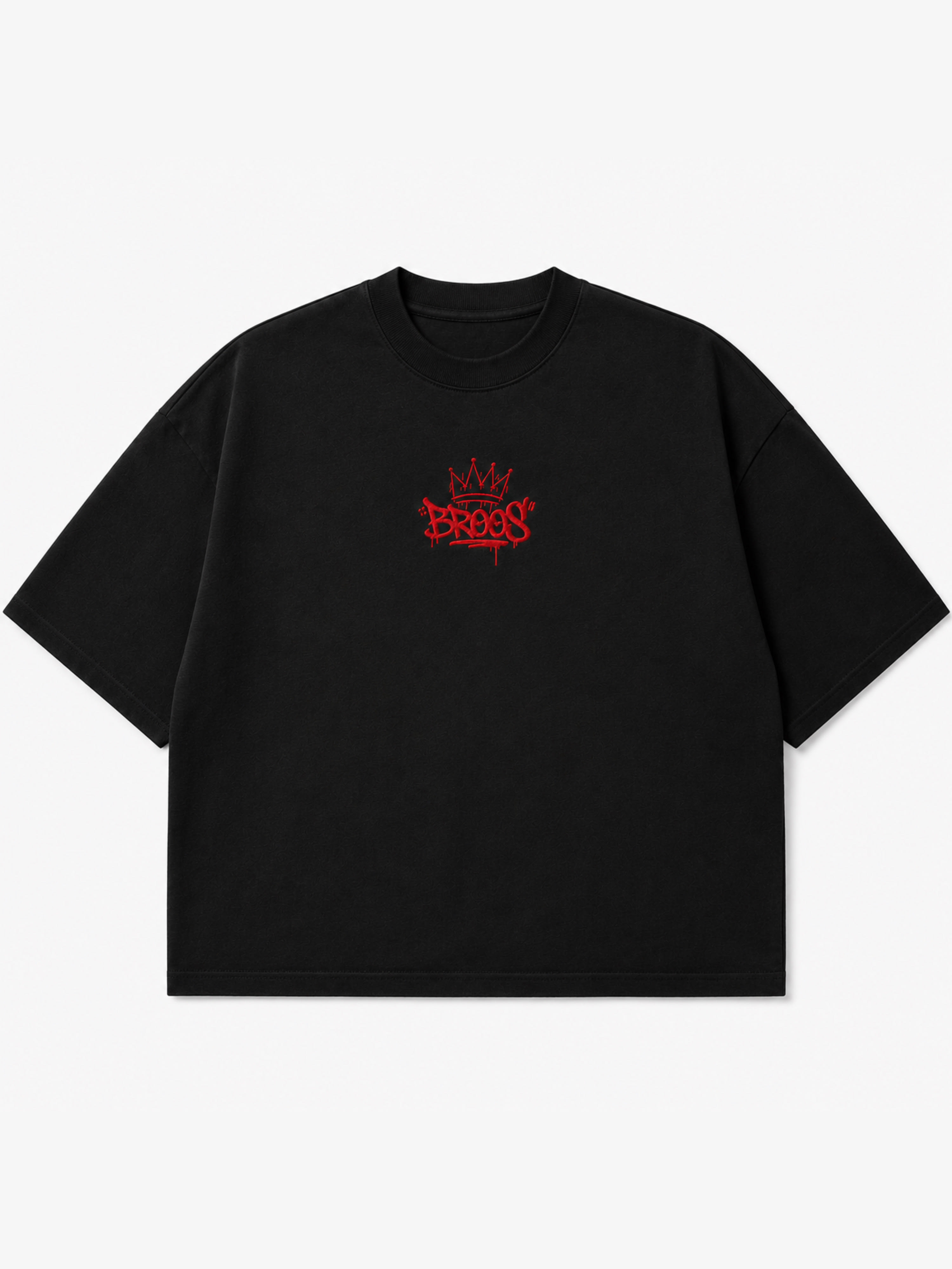 BROOS Embroidered Boxy Tee