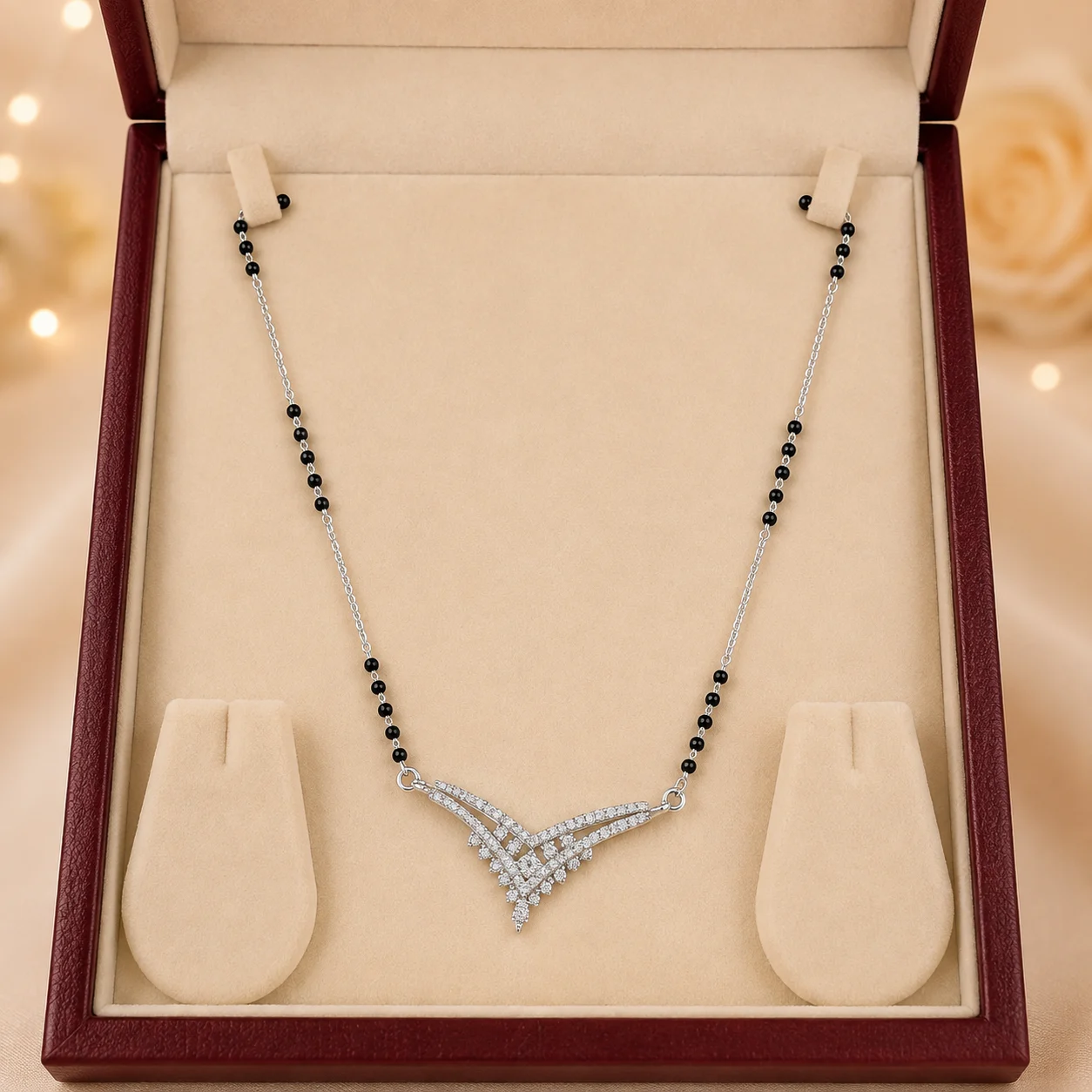 Wing Pave Mangalsutra