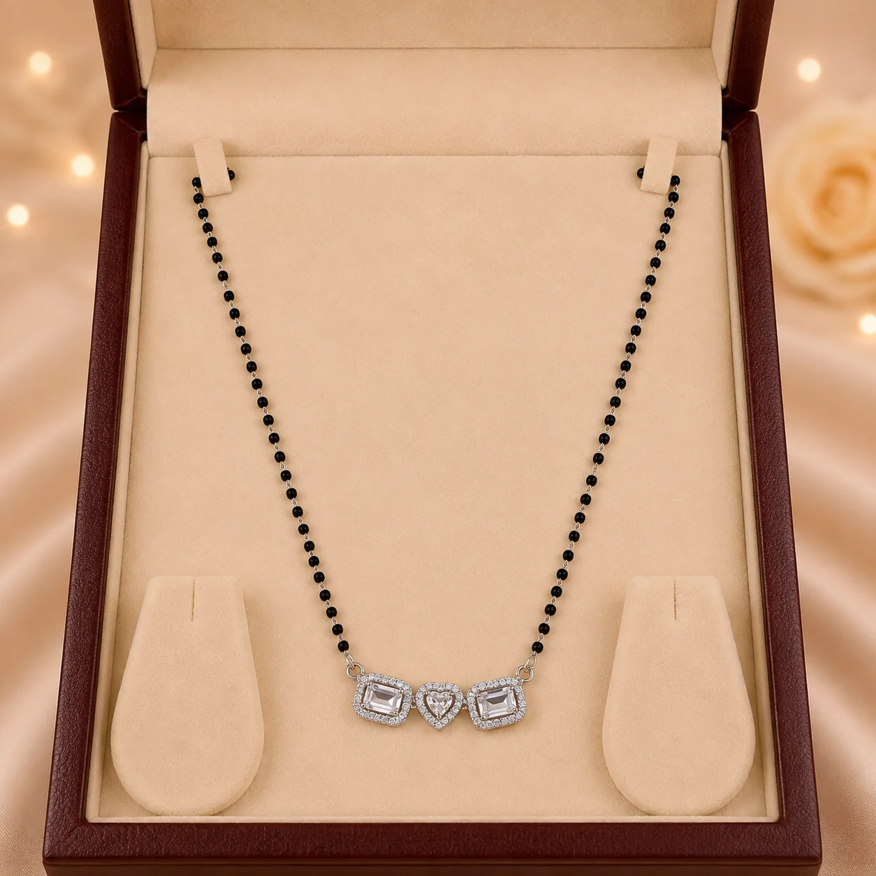 Trio Emerald Cut Mangalsutra