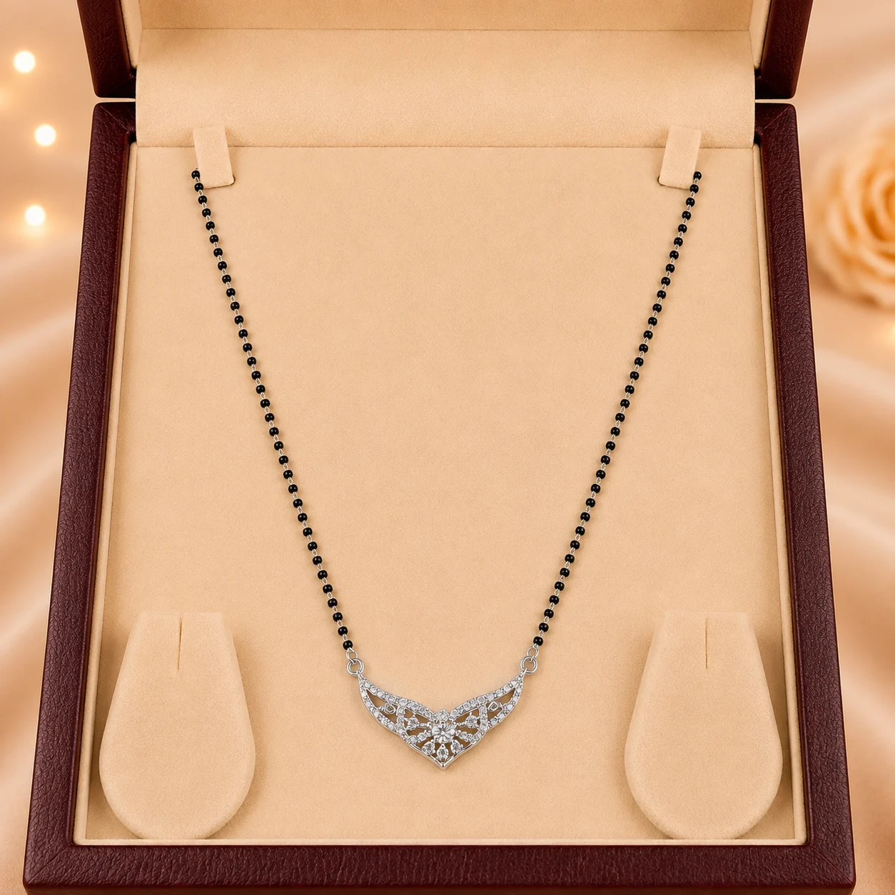 Crown Pave Mangalsutra