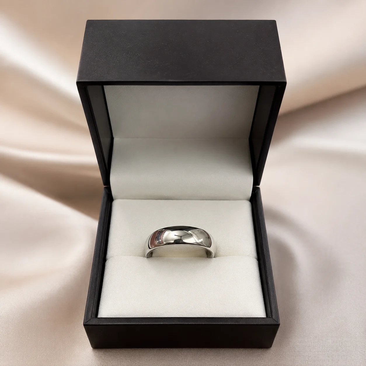 Classic Plain Silver Band Ring