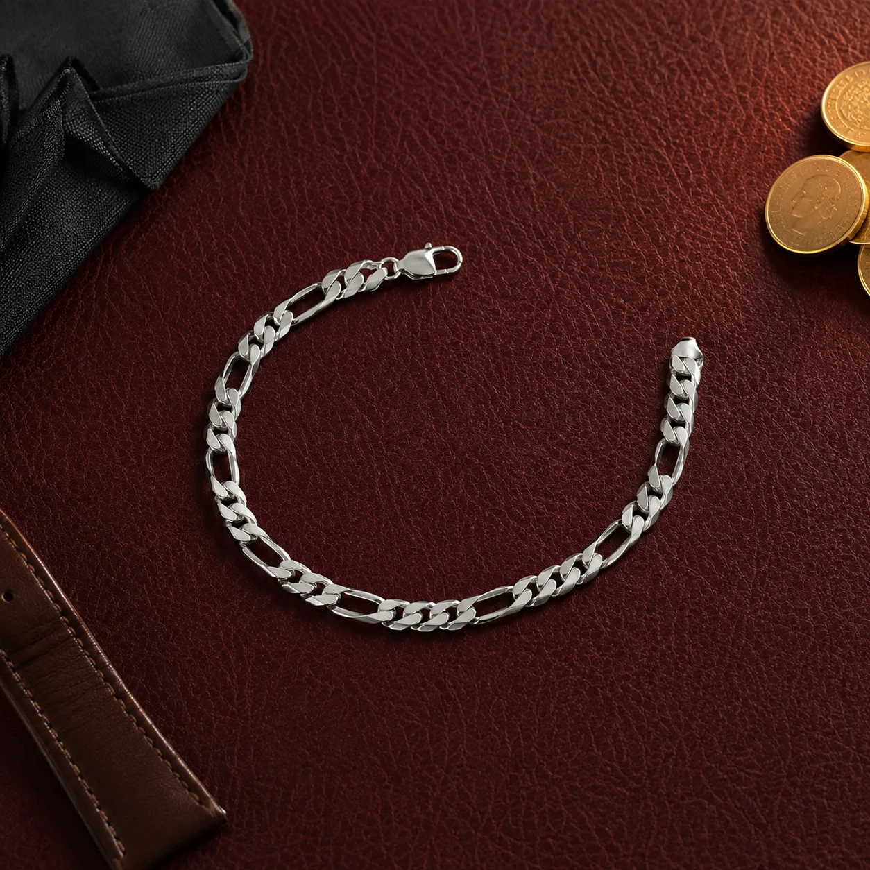 Bold Figaro Chain Bracelet