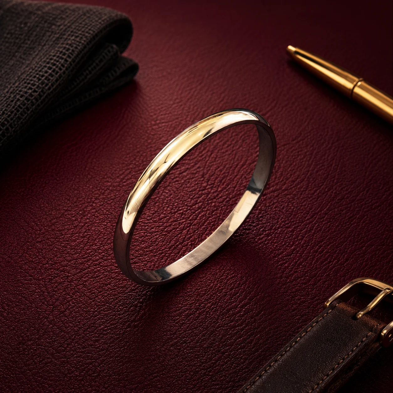 Silver Classic Polished Kada