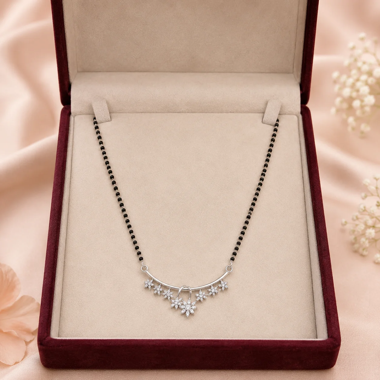 Snowflake Burst Mangalsutra