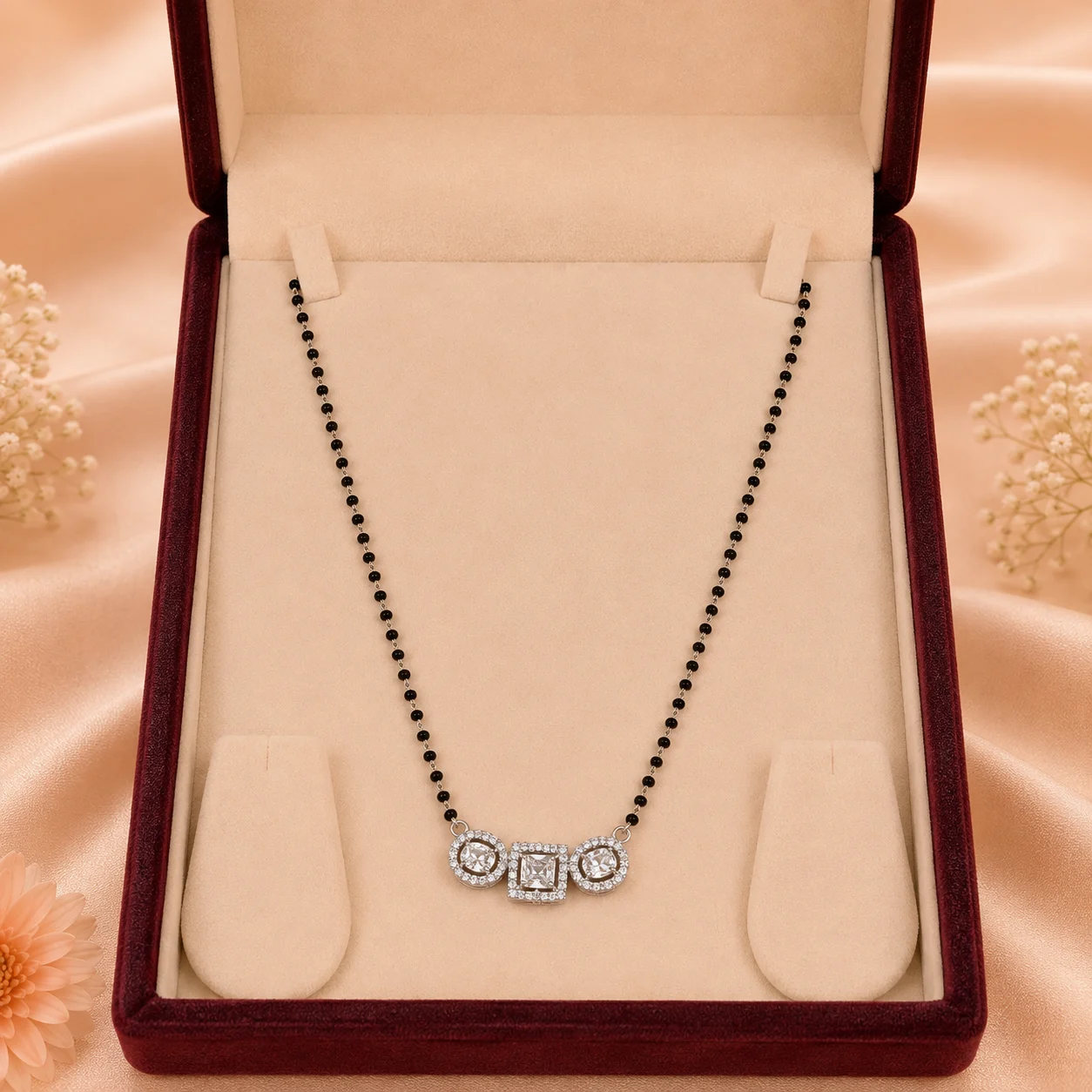 Round Square Round Trio Petite Mangalsutra