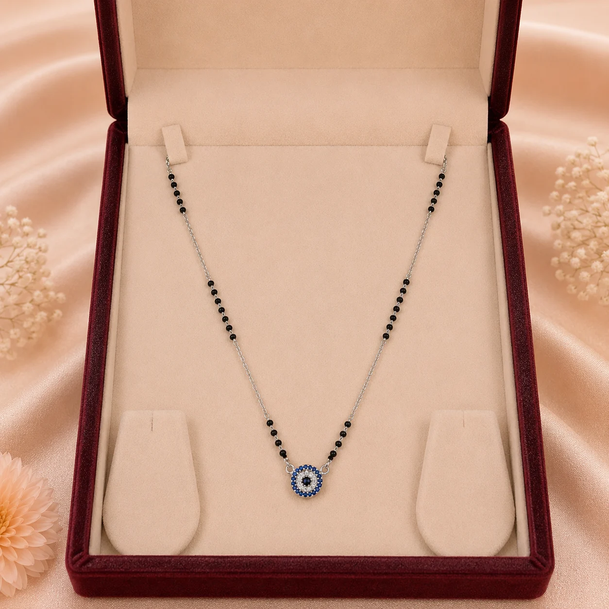 Evil Eye Halo Mangalsutra