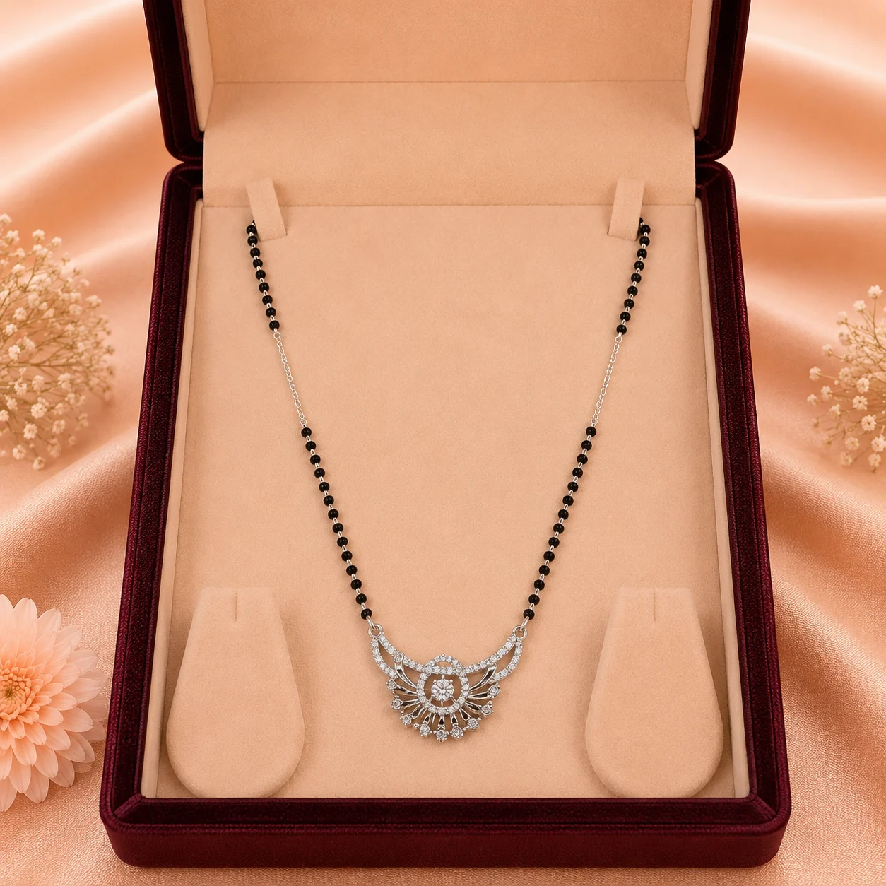 Art Deco Sunburst Single Mangalsutra