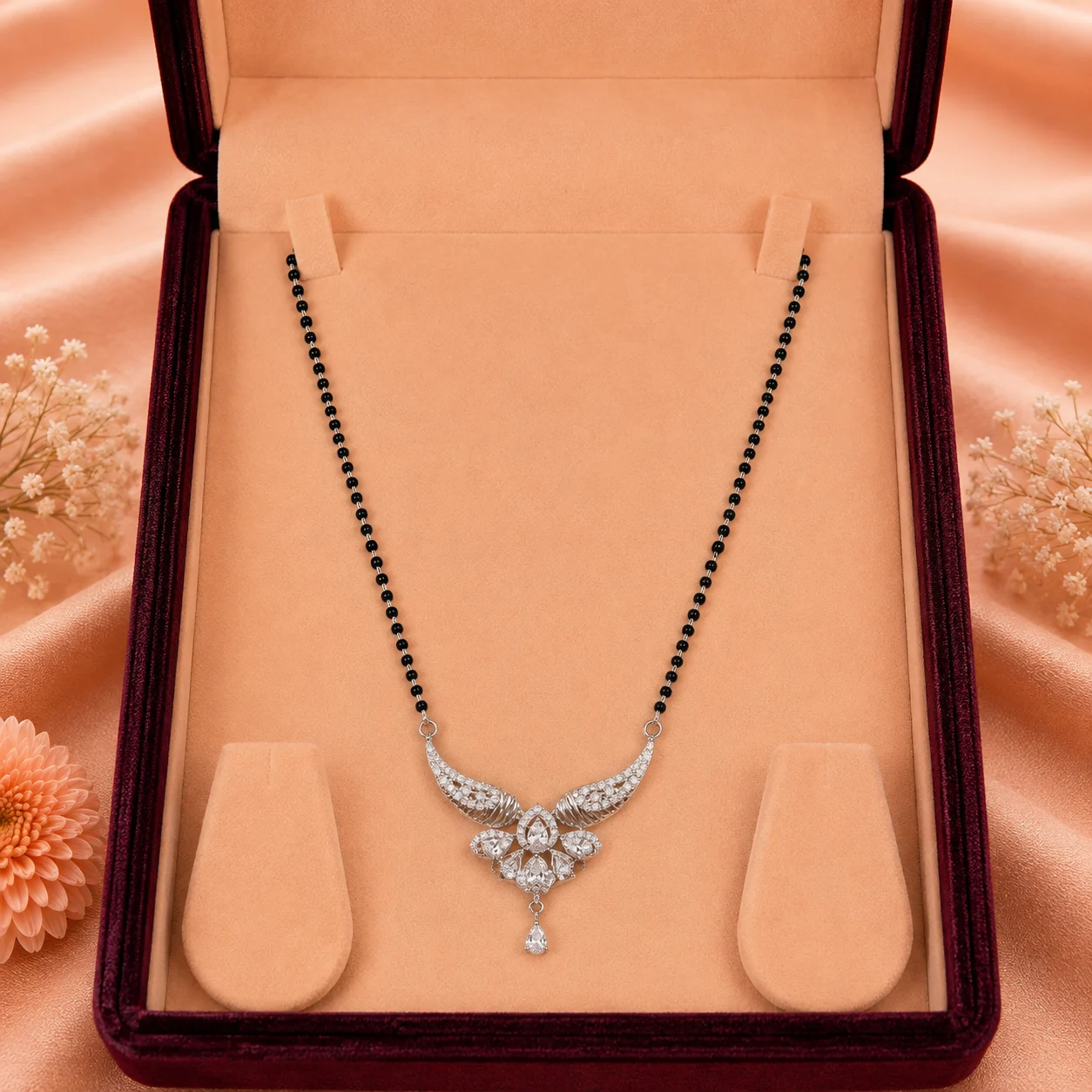 Angel Wing Lotus Mangalsutra