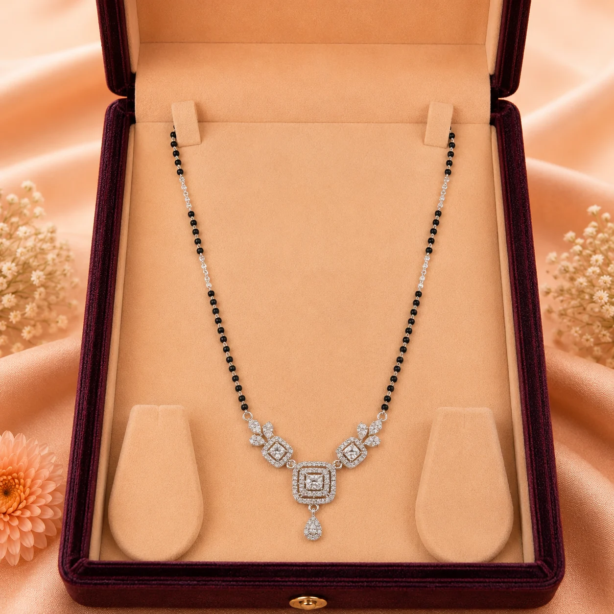 Square Octagon Leaf Mangalsutra