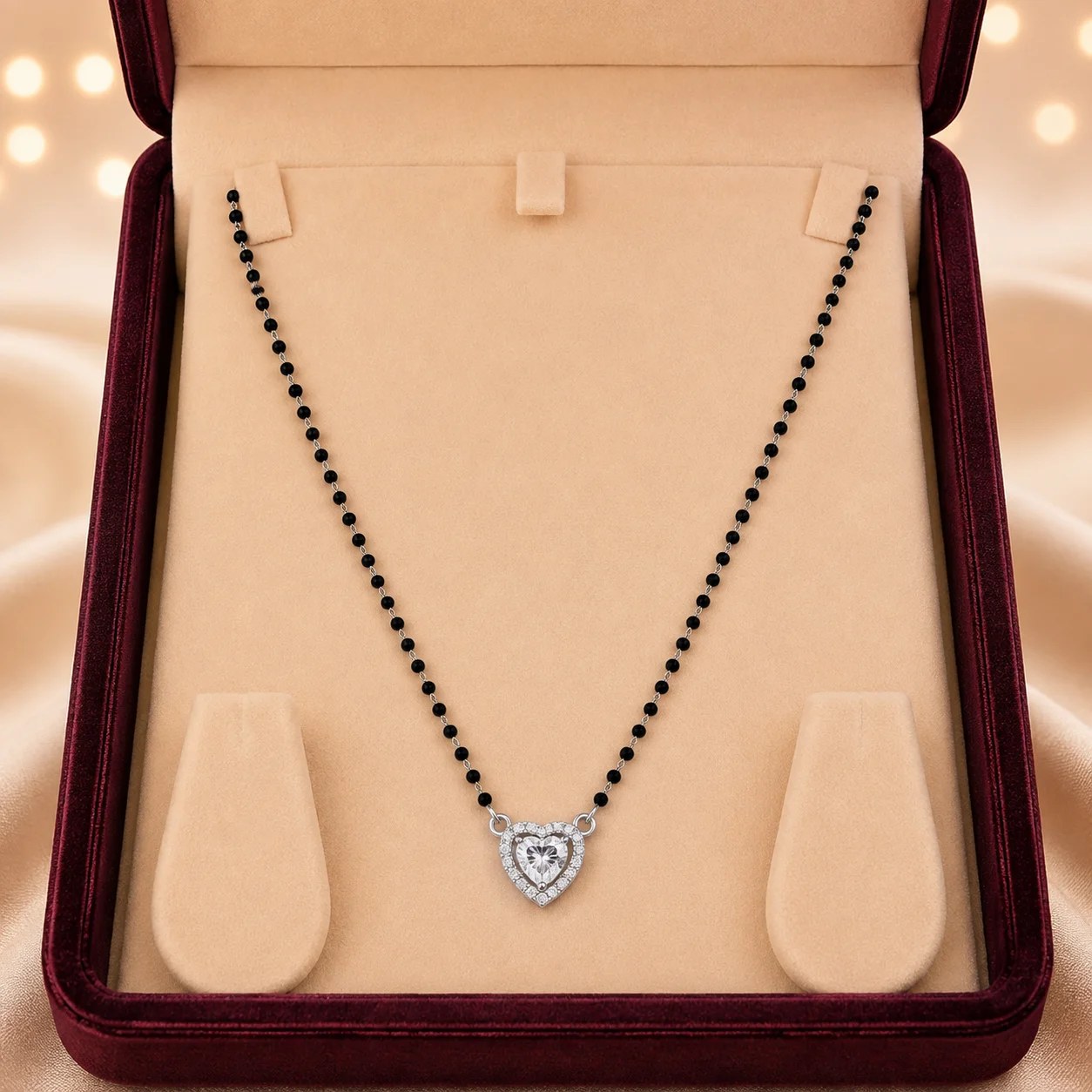 Heart Halo Mangalsutra