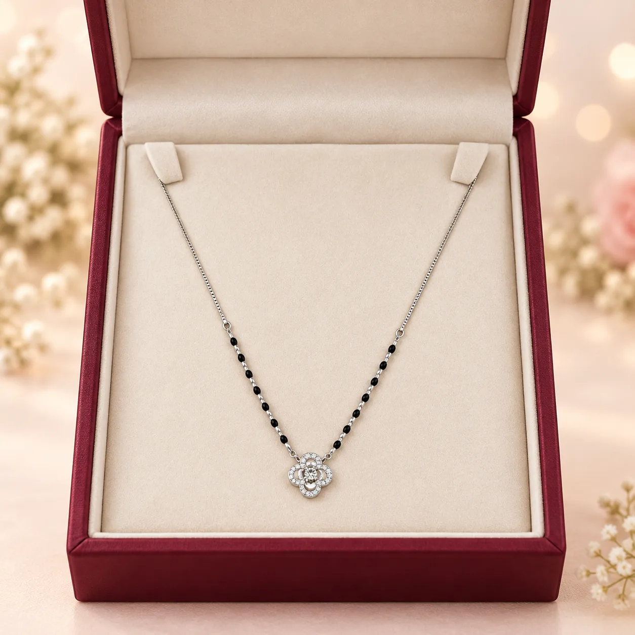 Clover Flower Mangalsutra