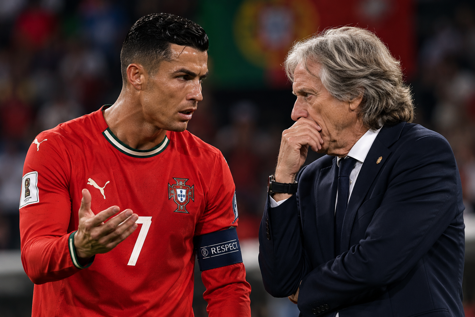 Ronaldo utilfreds før Danmark – Portugal: Har talt ud med Jorge Jesus