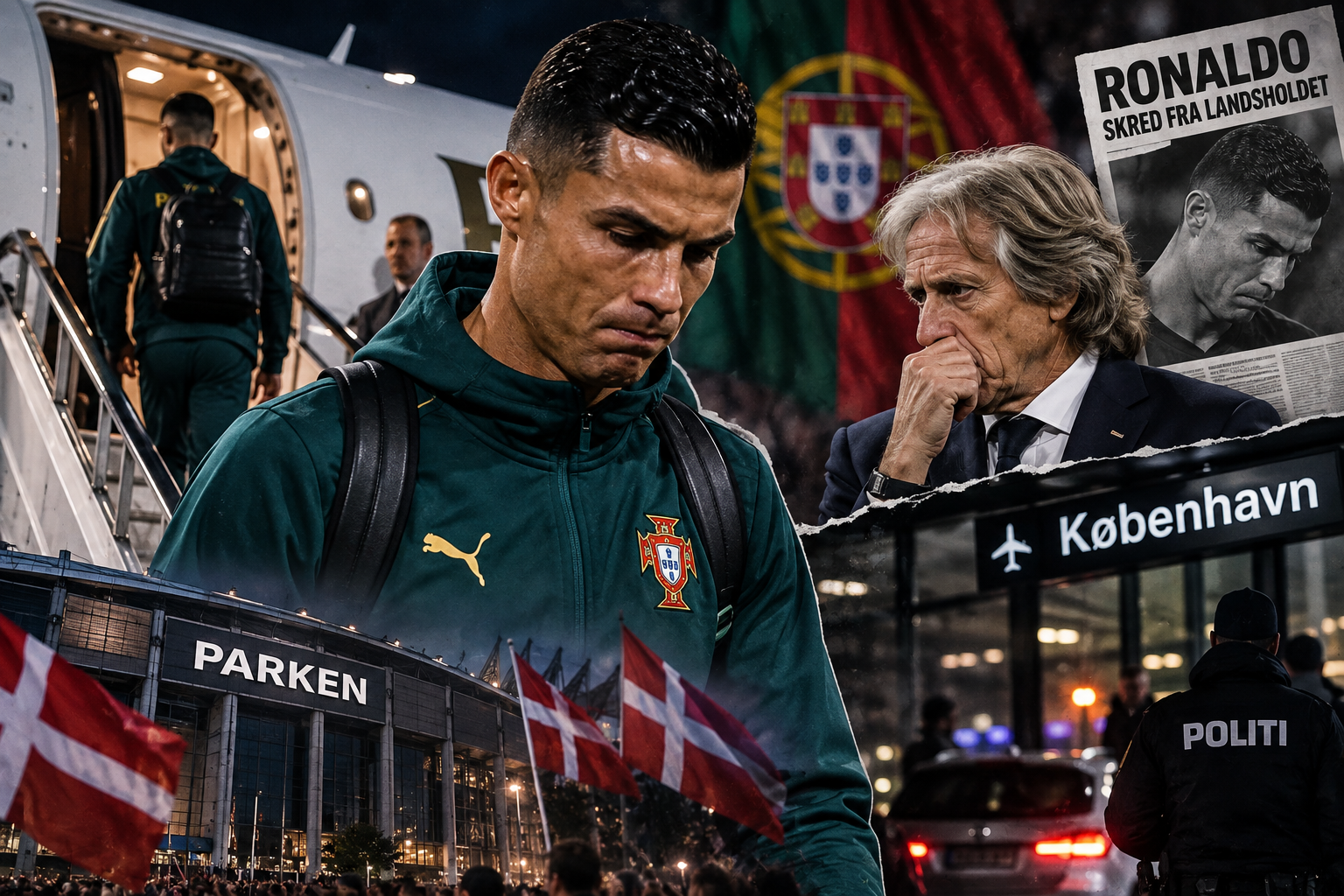 Ronaldo forlader Portugal før Danmark-kamp: Derfor skred han fra København