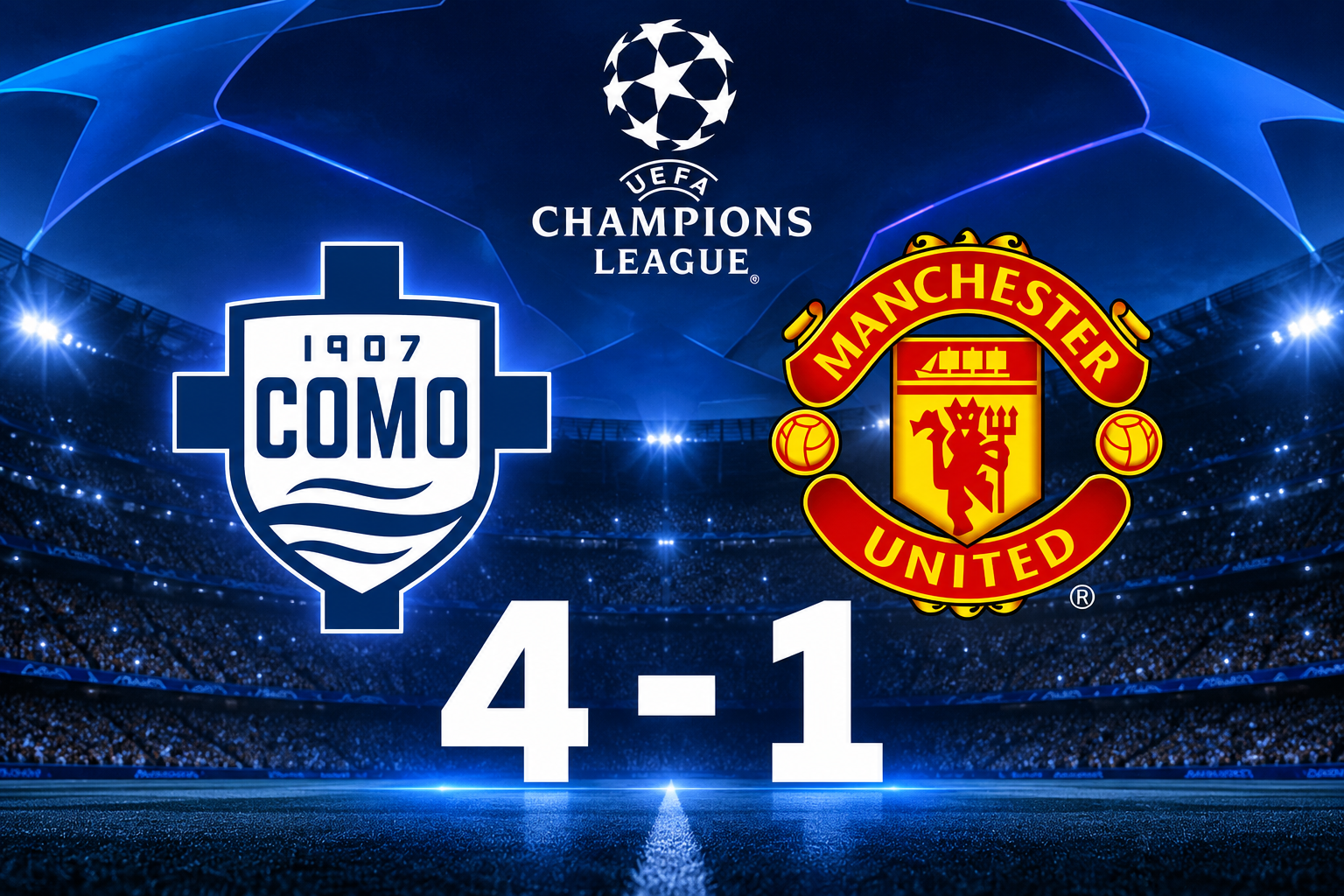 Manchester United ydmyget af Como – Nico Paz strålede i 4-1-sejr