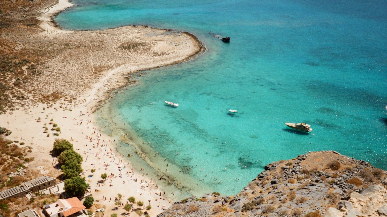Laguna de Balos en Creta, Grecia, a inicios del verano