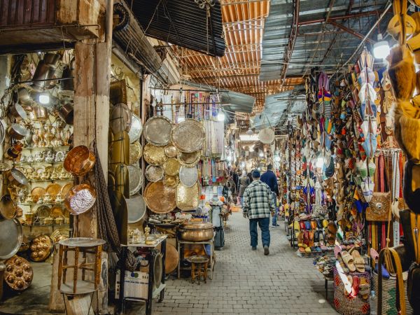 Zoco de la medina de Marrakech, Marruecos