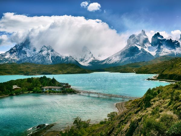 Macizo del Paine y lago Pehoé, Patagonia chilena
