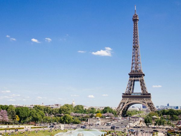 Torre Eiffel desde los jardines del Trocadero, París