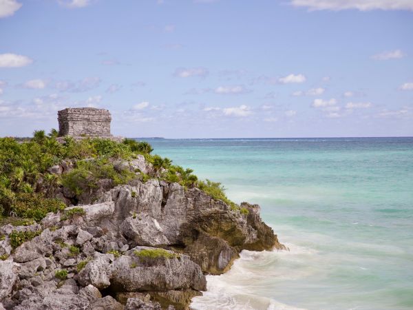Ruinas mayas de Tulum frente al Caribe, Riviera Maya
