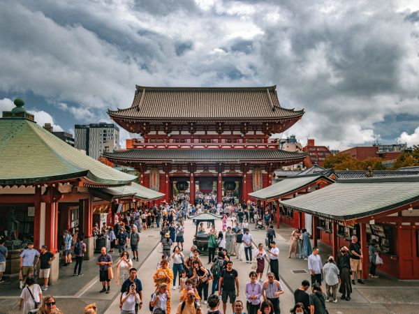 Templo Senso-ji en Asakusa, Tokio, Japón