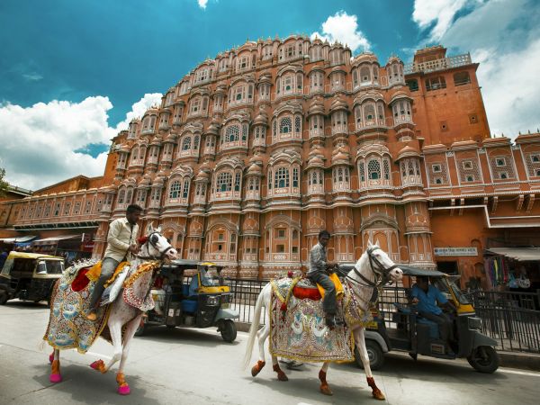 Hawa Mahal en Jaipur, Rajastán, India
