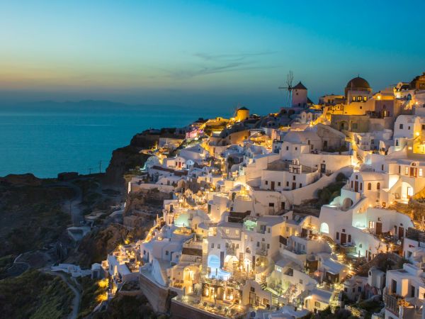 Santorini viaje familiar