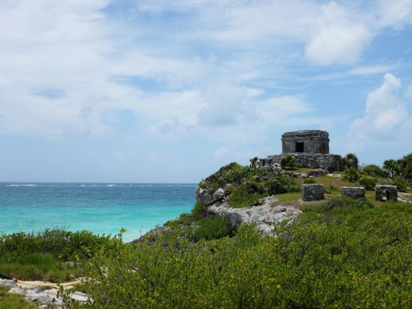 Ruinas mayas de Tulum frente al mar Caribe, Riviera Maya