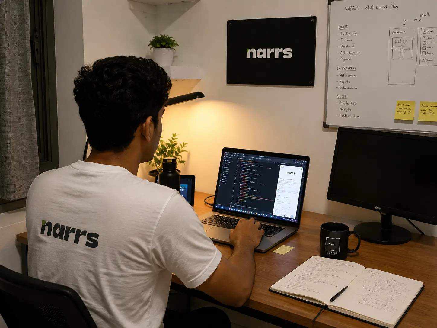 Remote work setup