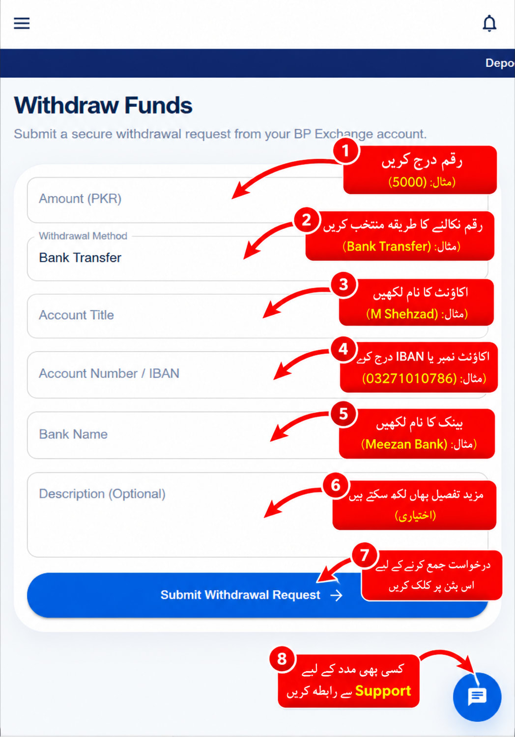 BetPro Exchange deposit funds via Easypaisa - step-by-step guide