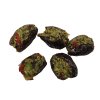 Daktyle z masą pistacjową, pistacjami i jagodami goji
