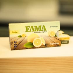 Guma do żucia bez cukru z naturalną mastyką Chios – smak cytrynowy 10x1,3 g