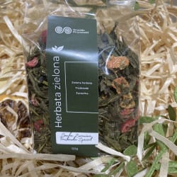 Herbata Sencha Żurawina Truskawka Special 50g