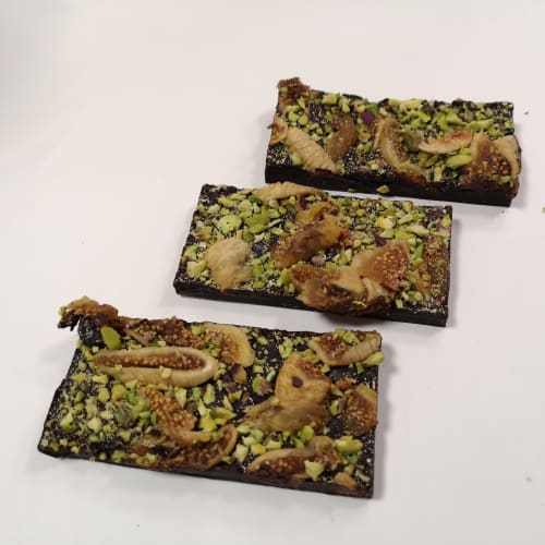 Ciemna czekolada z figami i pistacjami ok 40-50g