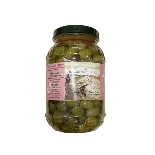 Oliwki zielone nadziewane jalapeno 1 kg