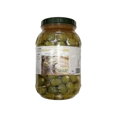 Oliwki zielone nadziewane czosnkiem 2 kg