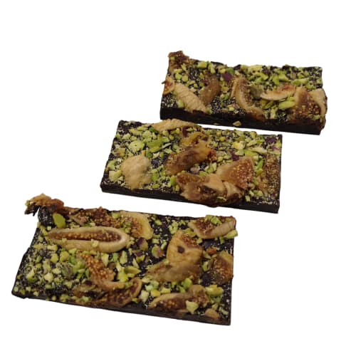 Ciemna czekolada z figami i pistacjami ok 40-50g