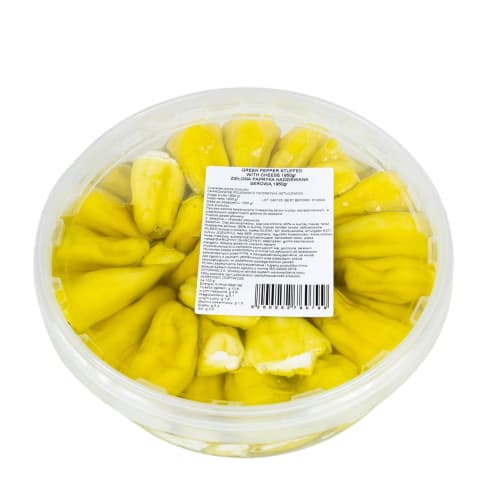 Papryczki zielone nadziewane serem 1,35kg netto