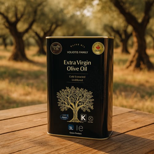 Oliwa z oliwek Creta Voliotis  Extra Virgin 0.2% 3 L puszka