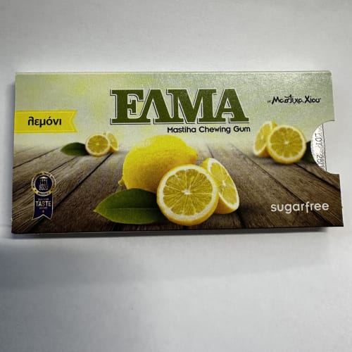 Guma do żucia bez cukru z naturalną mastyką Chios – smak cytrynowy 10x1,3 g