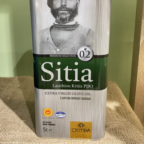 Oliwa z oliwek Sitia extra virgin Lasithiou 0.2% 5 l - Critida