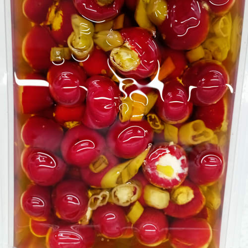 Papryczki czerwone cherry nadziewane serem 1,25 kg netto