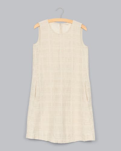 Organic Cotton Linen Divison Jacquard Dress