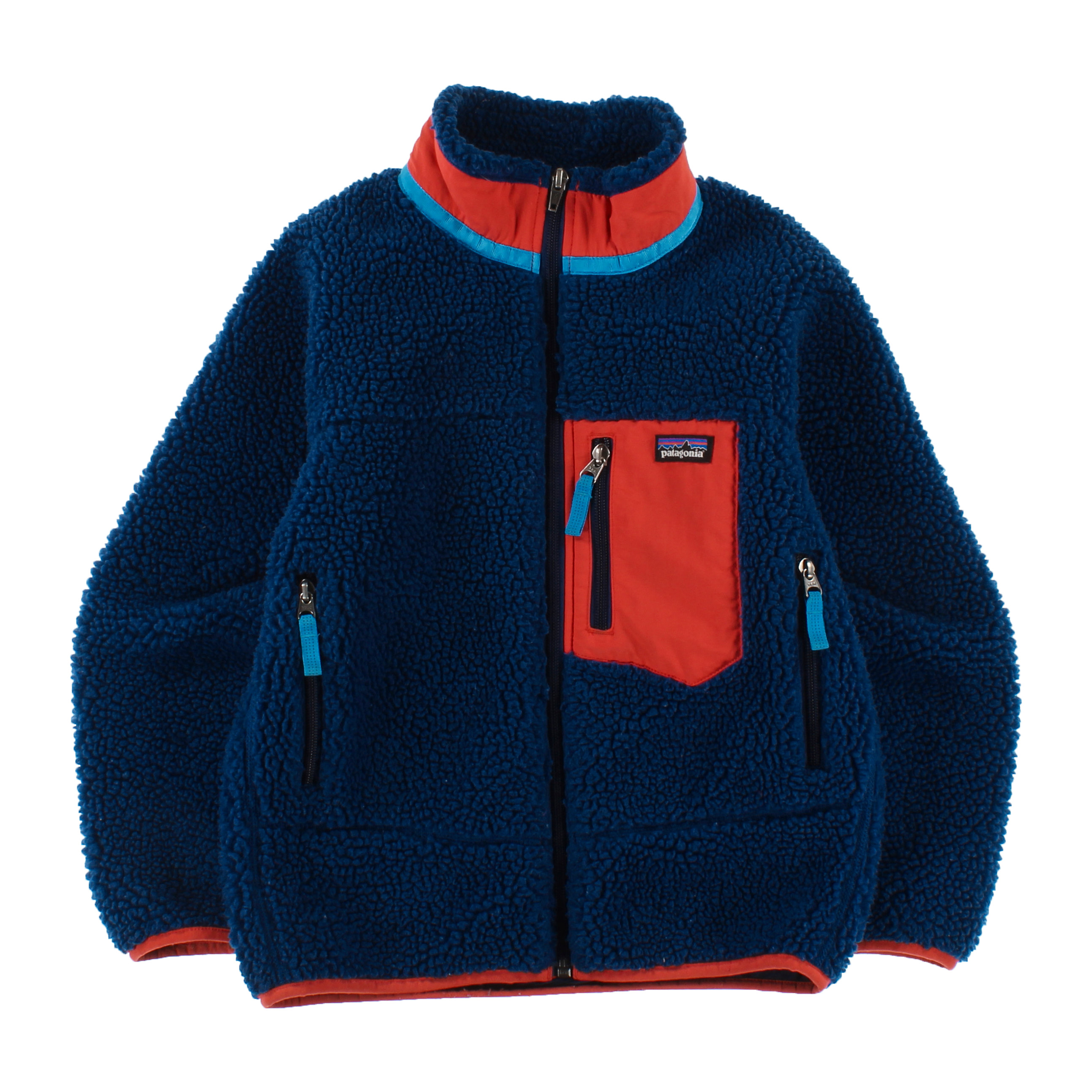 Patagonia Worn Wear Kids' Retro-X® Jacket Natural w/Balkan Blue - Used