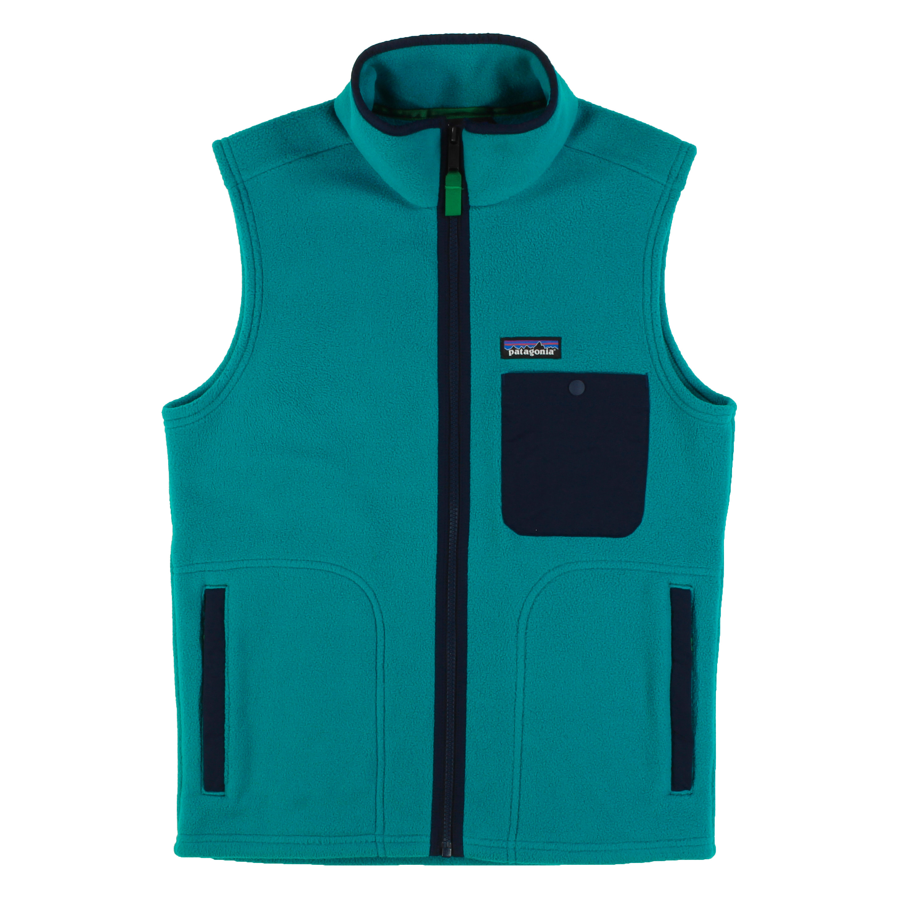 Patagonia Worn Wear Men\'s Karstens Green Vest - Industrial Used
