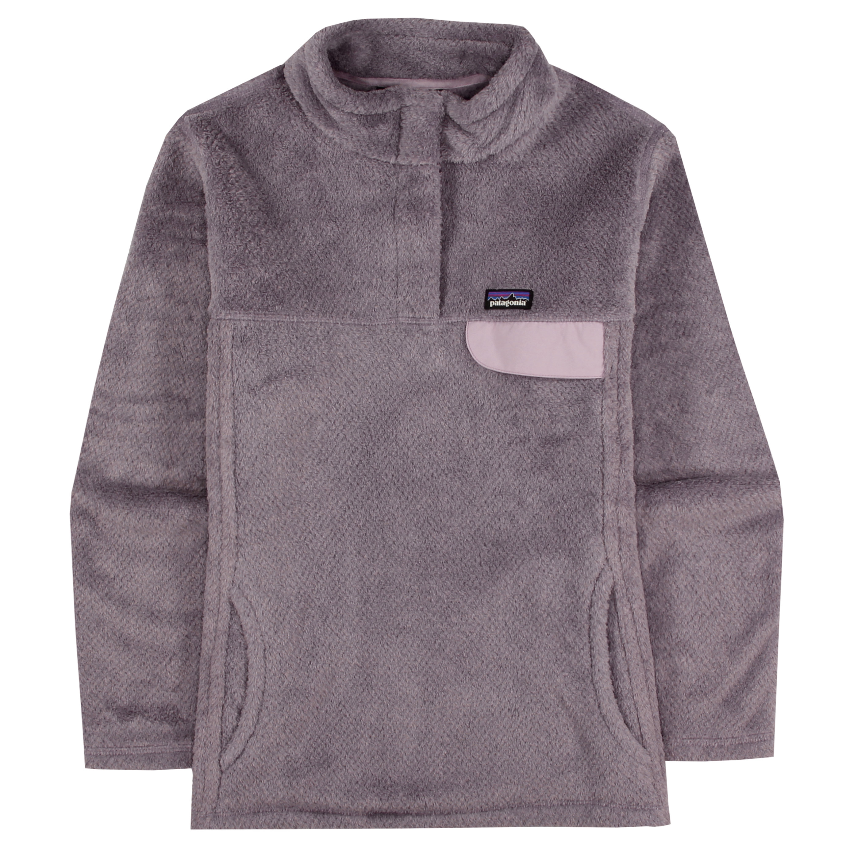 used Patagonia Worn Wear-Girls' Re-Tool Snap-T Pullover-Smokey Violet - Glaze Purple X-Dye-Purple-65586-L